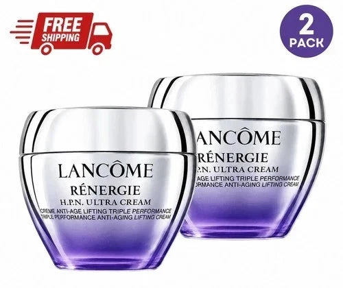 2 Pack Lancome Renergie HPN Ultra Cream 50ml/1.69oz New USA Free Shipping Fit And Glow