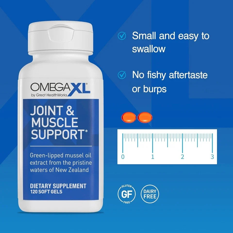 Pack of 2 Omega-XL 300 Count Softgels Joint Pain Relief – Potent Small Softgels Fit And Glow